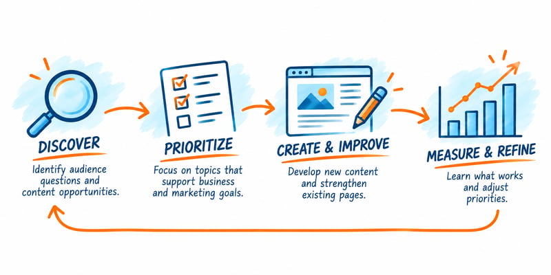 Discover, Prioritize, Create, Refine